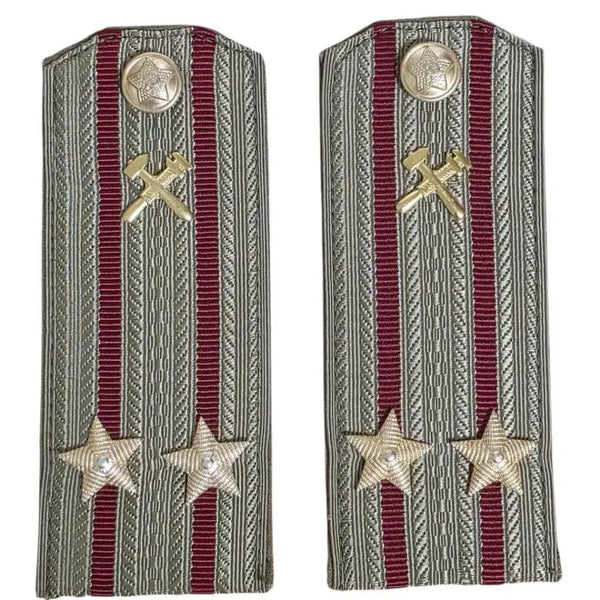 [BUNJANG] Soviet Internal Troops Lieutenant Colonel Shirt Epaulets / 소련 내무군 소방대 중령 셔츠 견장