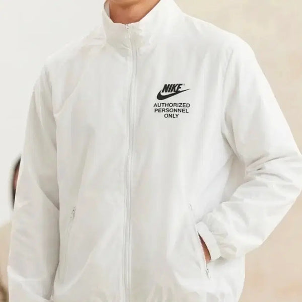 [BUNJANG] Nike White Zip-Up Jacket (M) / 나이키 화이트 집업 M