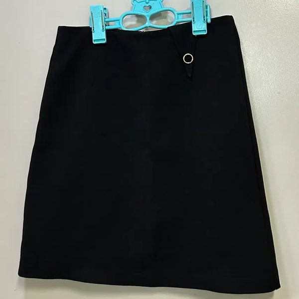 [BUNJANG] Black H-Line Mini Skirt / 블랙 H라인 미니스커트
