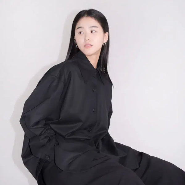 [BUNJANG] Unoia Line Pocket Shirt Black / 유노이아 Line Pocket Shirt 블랙