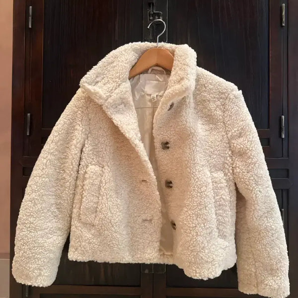 [BUNJANG] H&M Fleece Long Sleeve Jacket XXS / H&m 양털 긴팔 자켓 xxs