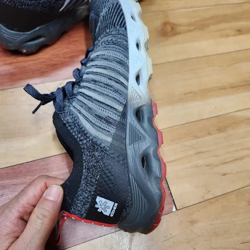 [BUNJANG] Eider Knit Sneakers Black/Gray 270 / 아이더 운동화 블랙/회색270