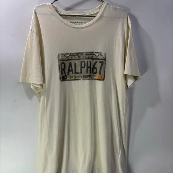 [BUNJANG] Denim & Supply Ralph Lauren RALPH67 Graphic T-Shirt / [M] 데님앤서플라이 랄프로렌 아이보리 RALPH67   반팔 티셔츠 1