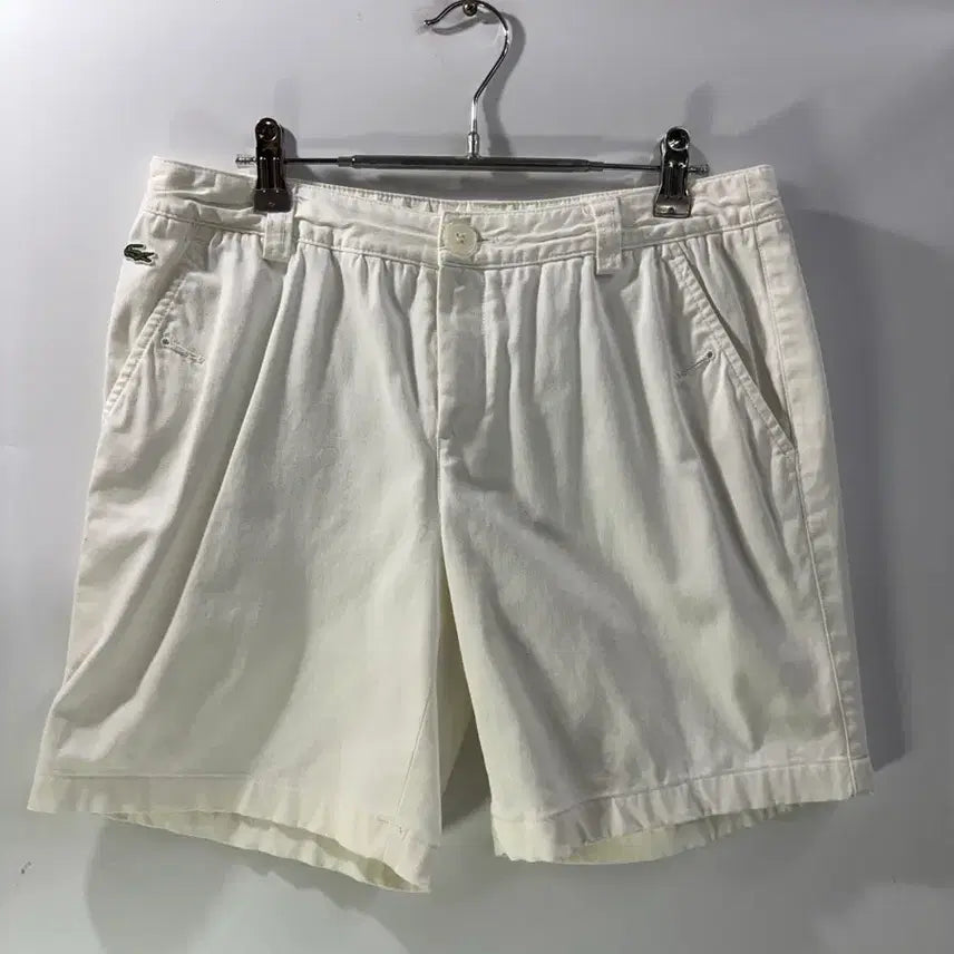 [BUNJANG] LACOSTE Women's High-Waist Pleated Shorts / 70-94 / Mㅣ라코스테 여성   하이웨스트 쇼츠 반바지 플리츠