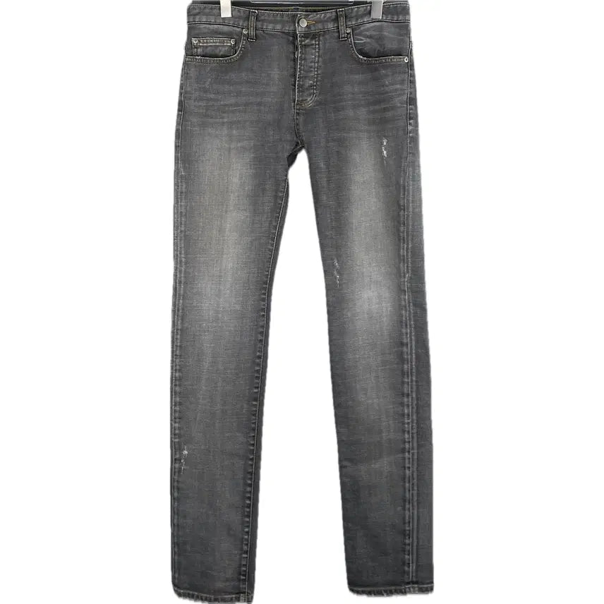 [BUNJANG] Undermycar Legion 03 Blue Stitch Slim Fit Denim Pants Size 2 / [2] 언더마이카 리전 03 블루 스티치 슬림핏 데님 팬츠