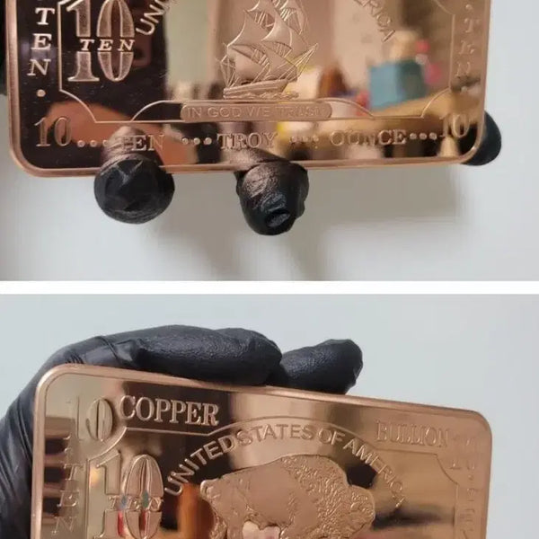 [BUNJANG] Buffalo Copper Bar (5 pcs) & Sailing Ship Copper Bar (5 pcs) 10 oz Bundle Set / (옛날돈지폐)(무배) 광택구리바(10개), 10온스, 코인, 주화, 화폐
