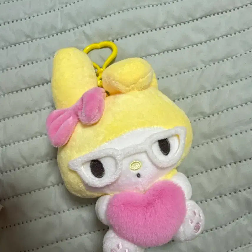 [BUNJANG] Sanrio 50th Anniversary My Melody Yellow Plush Keyring / 산리오 50주년 노랑 마이멜로디 인형키링 새상품