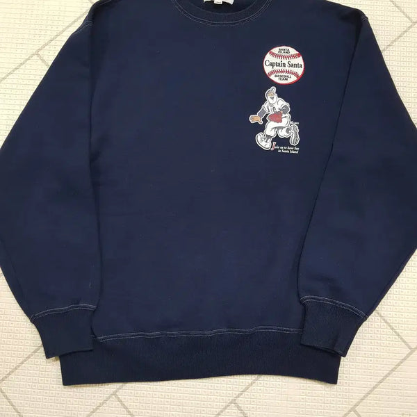 [BUNJANG] Captain Santa Crewneck Sweatshirt Large / 캡틴산타 맨투맨  라지