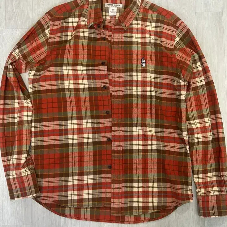 [BUNJANG] Teenie Weenie Brown Check Shirt / 티니위니 체크 셔츠 남방 브라운