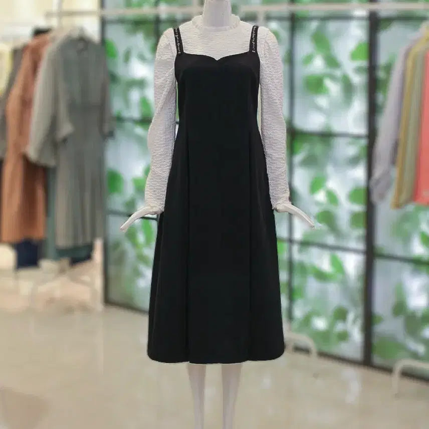 [BUNJANG] DUEL Beaded Bustier Dress Size 55 / 듀엘 비즈장식 뷔스티에 원피스 55 사이즈 새상품 팝니다.