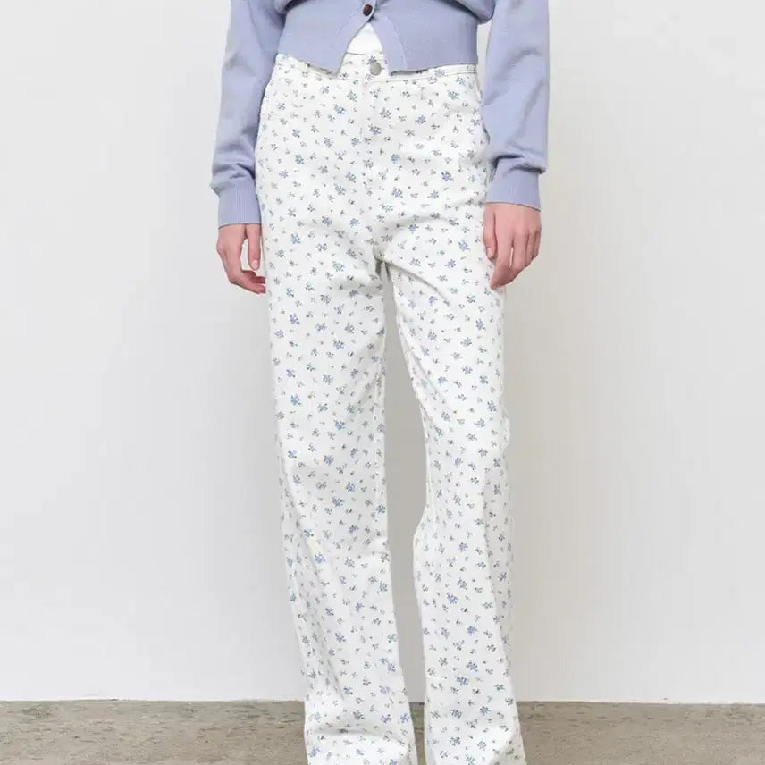 [BUNJANG] Flower Cotton Pants S / 플라워 코튼 팬츠 S