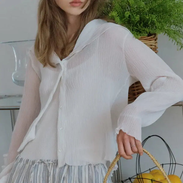 [BUNJANG] Modest Mood Irish Cardigan (Ivory) / 모데스트무드 아이리쉬 가디건 (아이보리)