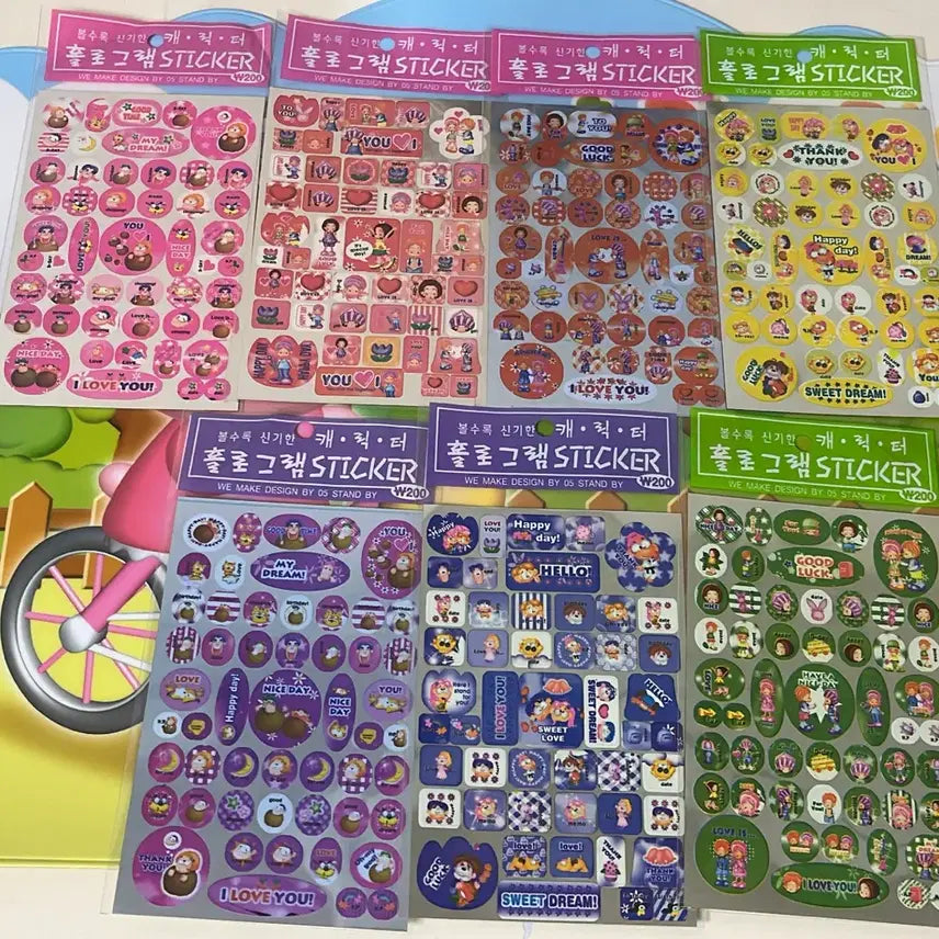 [BUNJANG] Vintage Stationery Sticker Bundle / 고전문구 스티커 일괄판매