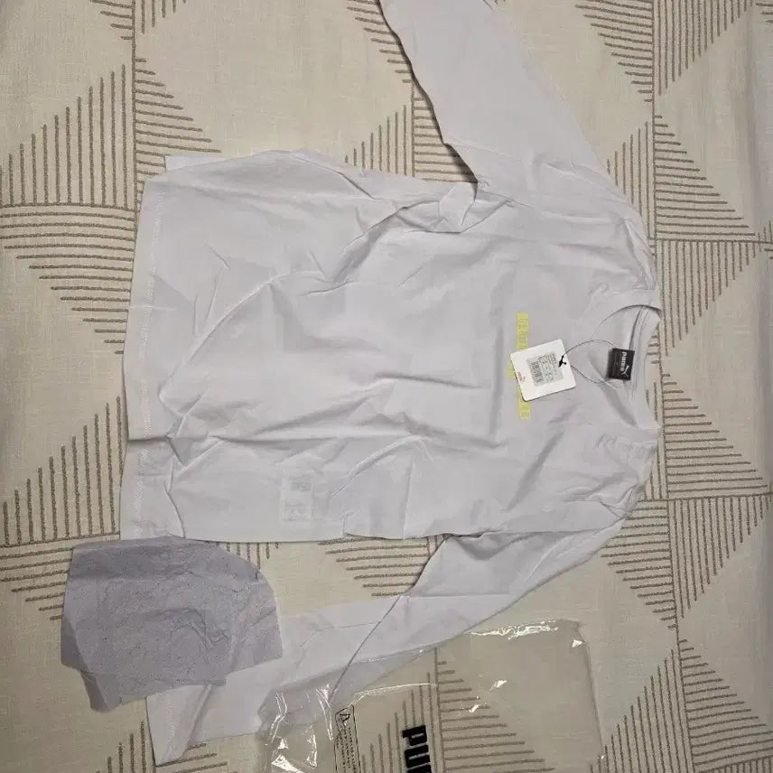 [BUNJANG] Puma White Long-Sleeve T-Shirt / 푸마 흰색 긴팔 티셔츠 새상품
