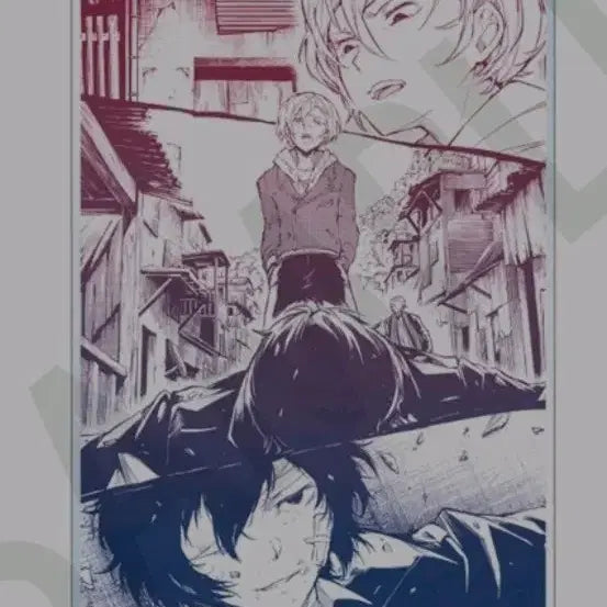 [BUNJANG] Bungo Stray Dogs Dazai Osamu & Nakahara Chuuya Acrylic Stand / 문스독 다자이 오사무 나카하라 츄야 원화 아크릴 스탠드