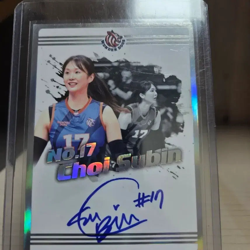 [BUNJANG] Kim Yeon-koung Signed Autograph Card (Wonderdogs Choi Su-bin) / 신인감독 김연경 원더독스 최수빈 친필싸인 오토카드