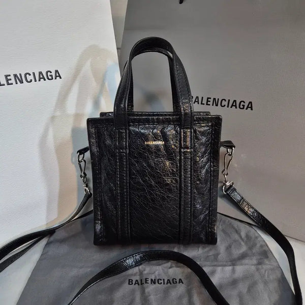 [BUNJANG] Balenciaga Bazar Shopper Tote & Shoulder Crossbody Bag / [발렌시아가] 바자 쇼퍼백 토트앤숄더백 크로스백