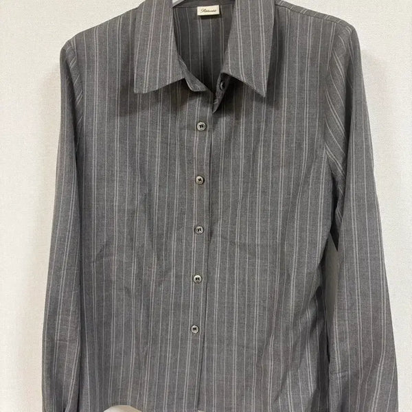 [BUNJANG] Plumi Stripe Shirt / 리본빛 스프라이트 셔츠 Plumi stripe shirt