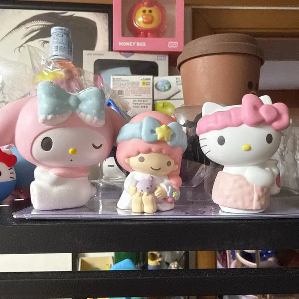 [BUNJANG] Sanrio Hello Kitty My Melody Twin Stars 3-Set Figure Bundle / [일괄] 산리오 헬로키티 마이멜로디 트윈스타 3종세트