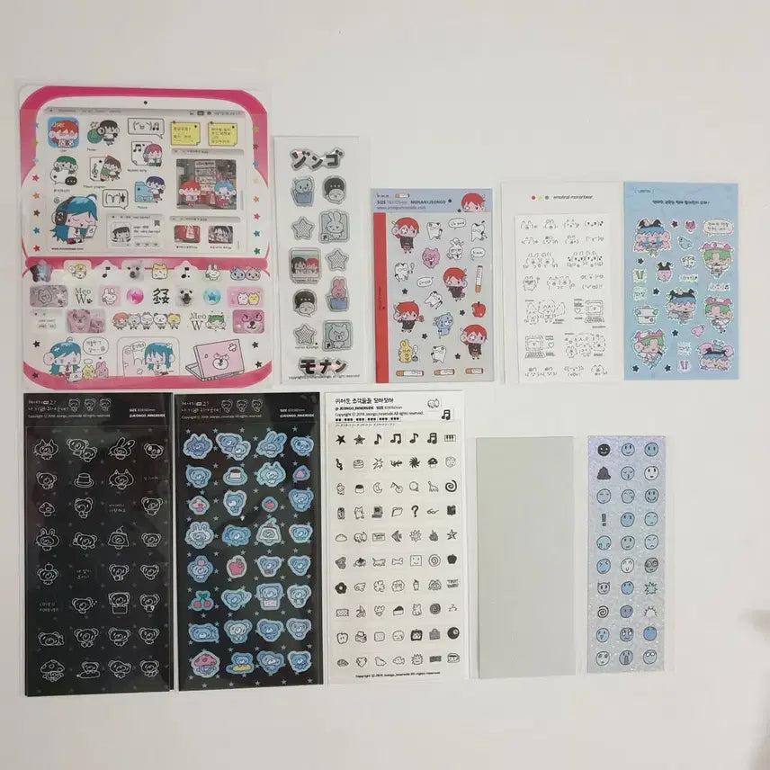 [BUNJANG] Moln Bear x Jung Coin Inside Sticker Diary Set / 정고이너사이드 스티커 모난베어 콜라보 다꾸 다이어리