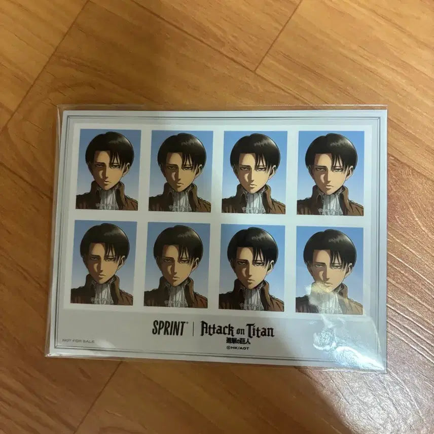 [BUNJANG] Attack on Titan Levi Official ID Photo (Sealed) / (미개봉) 진격의 거인 스프린트 리바이 증명사진