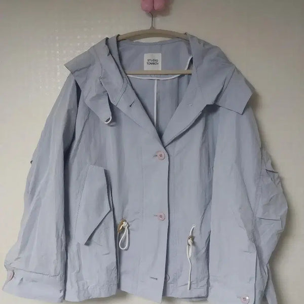 [BUNJANG] STUDIO TOMBOY Hooded Jacket Light Blue / 스튜디오 톰보이 후드 자켓 라이트블루