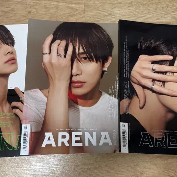 [BUNJANG] NCT Jungwoo 2022 July Arena Homme Magazine Bundle Set / 2022 7월호 아레나 옴므 NCT 정우 잡지 3종 일괄