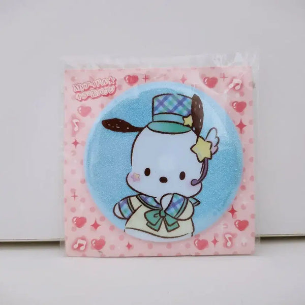 [BUNJANG] Sanrio Ichigo Shimbun Pochacco Can Badge / (7월 세일)산리오 이치고 신문 포차코 캔뱃지