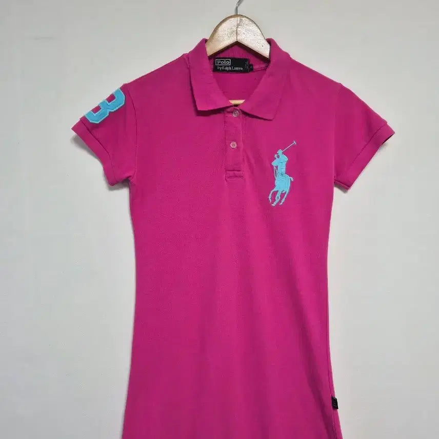 [BUNJANG] Polo Ralph Lauren Big Logo Cotton Polo Dress S / 폴로랄프로렌Polo 빅로고 코튼 카라 원피스 S - O10