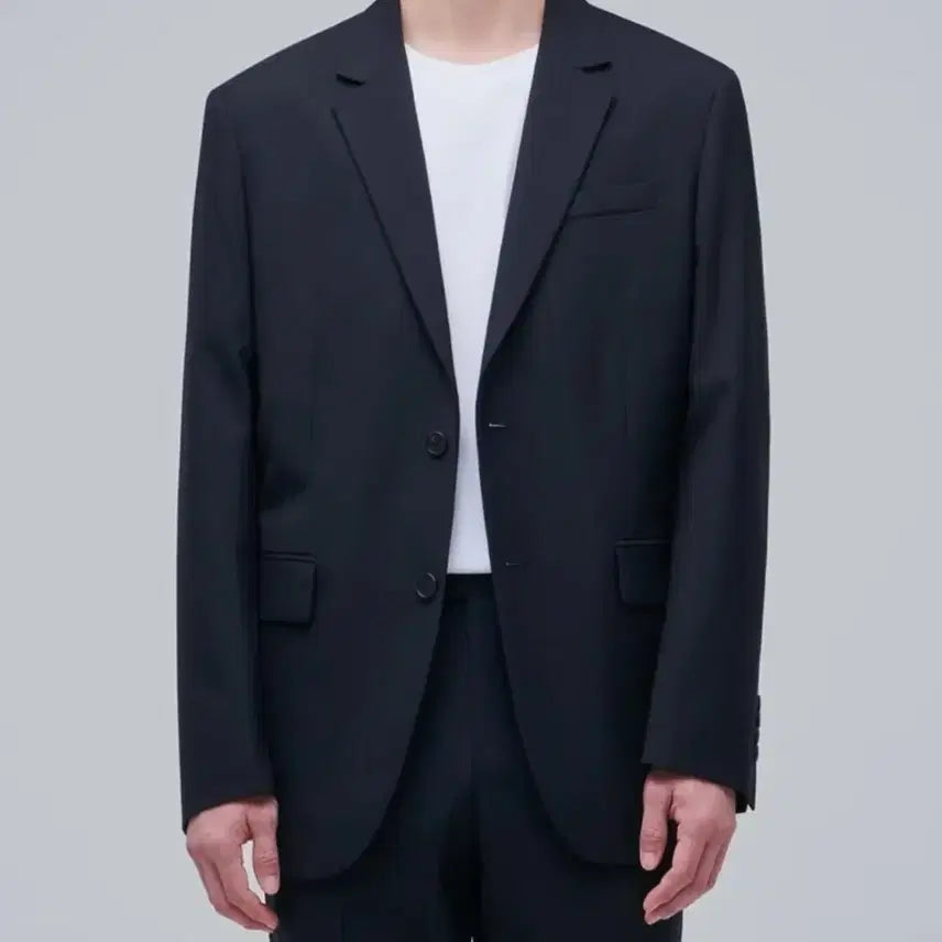 [BUNJANG] Musinsa Standard Wool Blend Relaxed Blazer Navy L / (새상품) 무신사스탠다드 / 울 블렌드 릴렉스드 블레이저 네이비 L