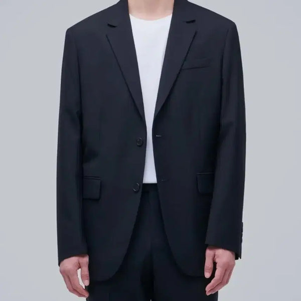 [BUNJANG] Musinsa Standard Wool Blend Relaxed Blazer Navy L / (새상품) 무신사스탠다드 / 울 블렌드 릴렉스드 블레이저 네이비 L