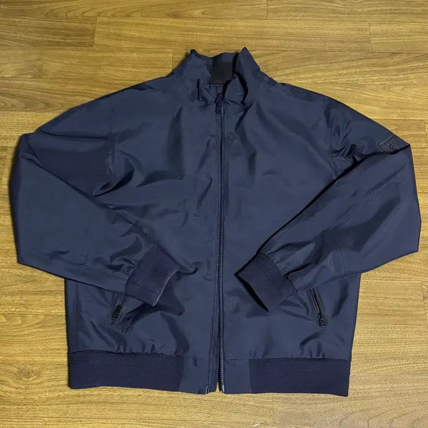 [BUNJANG] Polo Ralph Lauren Mock Neck Jacket Navy Poly-Nylon Blend M / 폴로 모크넥 자켓 M사이즈 네이비 (폴리 나일론 혼방)