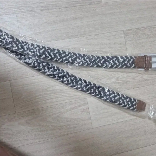 [BUNJANG] Patterned Woven Men's Belt / 패턴 짜임 남성 벨트 새상품