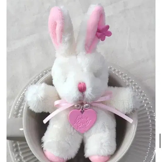 [BUNJANG] Rabbit Plush Keychain / 토끼인형 키링팔아요 새거