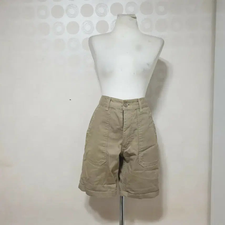 [BUNJANG] Uniform Bridge Men's Beige Cotton Shorts - Size M / 유니폼브릿지 남성반바지30 베이지반바지30