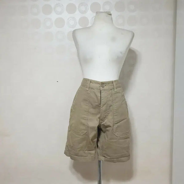 [BUNJANG] Uniform Bridge Men's Beige Cotton Shorts - Size M / 유니폼브릿지 남성반바지30 베이지반바지30