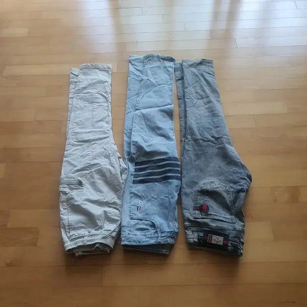 [BUNJANG] 3-Piece Set Cargo Pants & Jeans Bundle / 바지/청바지 3종