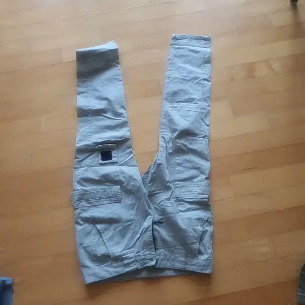 [BUNJANG] Gray Cargo Pants / 그레이 카고 바지