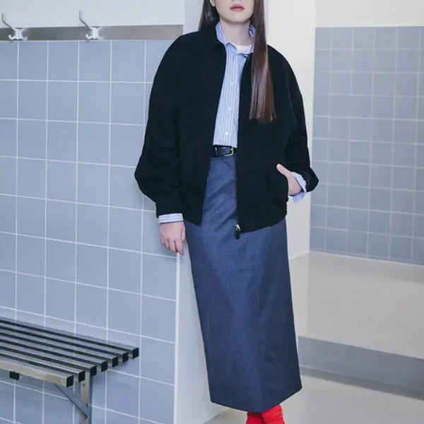 [BUNJANG] The Aperture AW Charlie Long Skirt Grey S / 디애퍼처 AW Charlie Long Skirt 그레이 S
