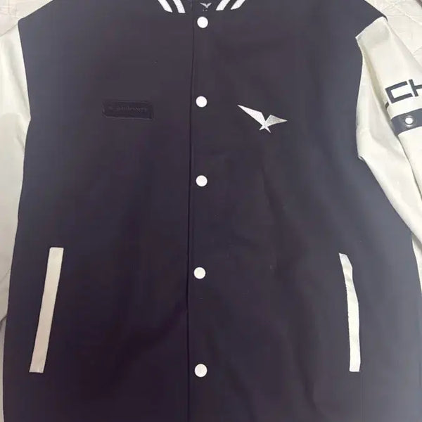 [BUNJANG] LCK XL Black & White Bomber Jacket / Lck 자켓 사이즈 XL 티원 젠지 담원