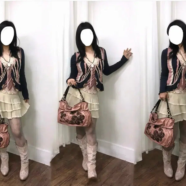 [BUNJANG] Vintage Pink Fairy 3-Piece Set / 빈티지 핑크 페어리 3 set