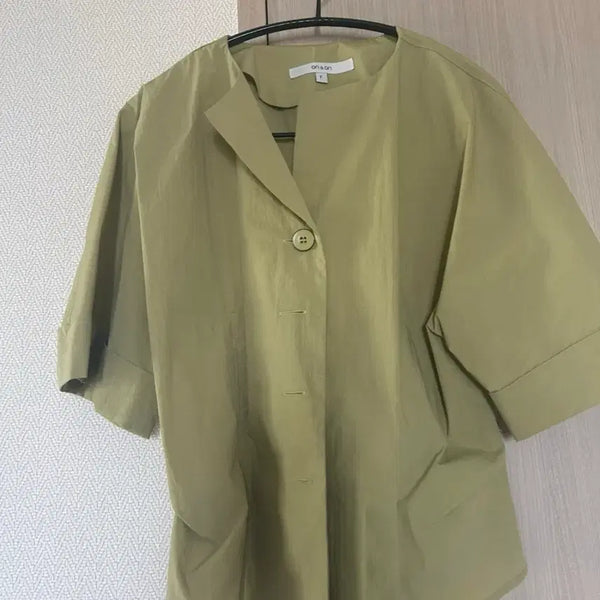 [BUNJANG] On&On Olive Green 5-part Blouse Jacket / 온앤온 블라우스 겸 자켓 하객룩