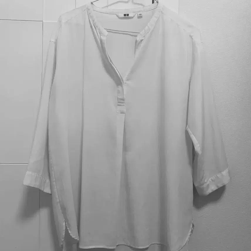 [BUNJANG] Uniqlo Rayon Blouse L / 유니클로 레이온 블라우스 L