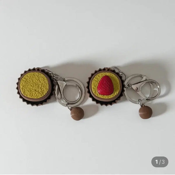 [BUNJANG] MOMMU Dubai Jjondokuki Clicker Keychain / 모무 두바이쫀득쿠키 두쫀쿠 클릭커 클리커 키링