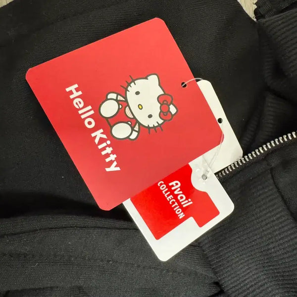 [BUNJANG] Abail Hello Kitty Collaboration Training Set Black / 아베일 키티 상하의 트레이닝 세트