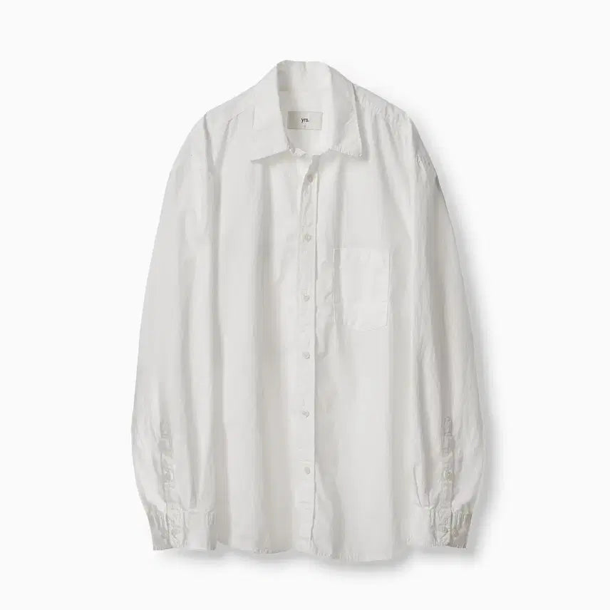 [BUNJANG] Years Ago Cotton Rayon Poika Shirt Classic Fit White / [1] 이얼즈어고 코튼 레이온 포이카 셔츠 클래식핏 화이트
