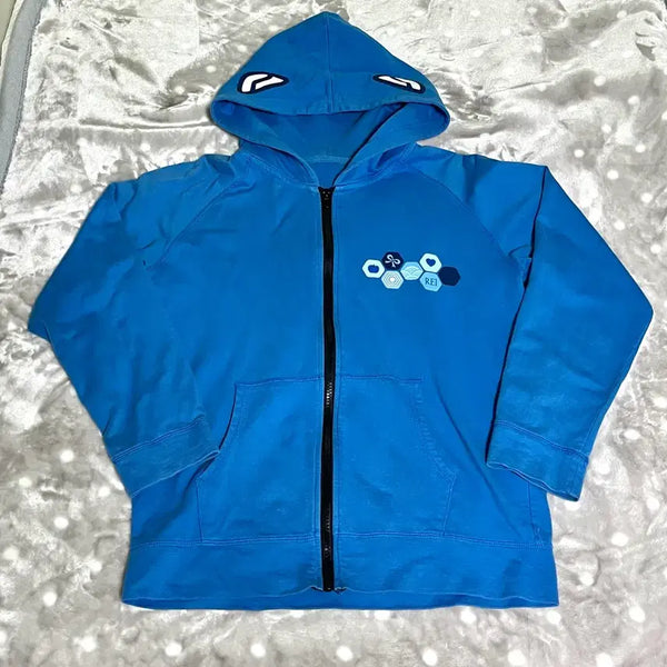 [BUNJANG] Evangelion Rei Kitty Hooded Zip-Up (Children's Large) / [희귀]에반게리온 레이 키티 후드집업