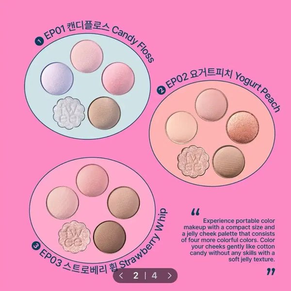 [BUNJANG] Fwee Pocket Eye Palette #02 Yogurt Peach / (새상품) 퓌 포켓 아이팔레트 2호 요거트피치