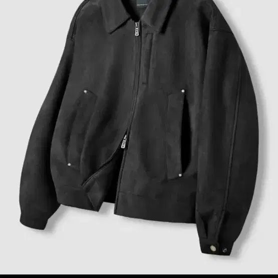 [BUNJANG] Dimitri Black Suede Oversized Jacket / 디미트리블랙 자켓