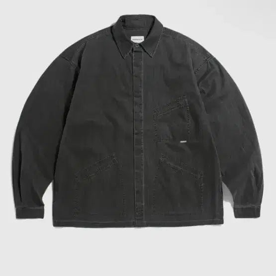 [BUNJANG] Espionage 91 Work Shirt Jacket Black / 에스피오나지 91 work shirt jacket black